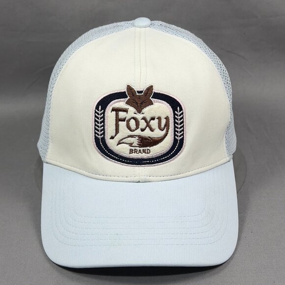 Foxy Brand Snap Back Cap Hat American Eagle Blue Trucker Fishing Golfing Womens - Picture 2 of 13